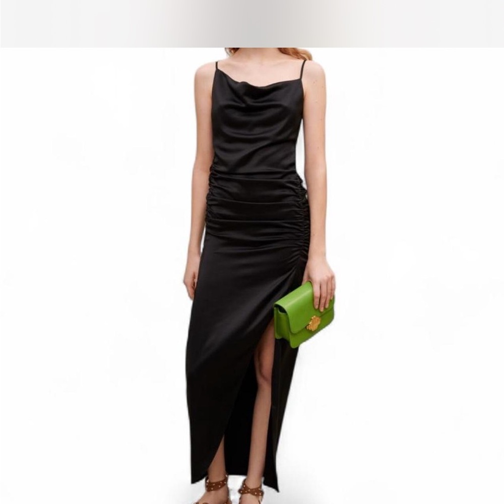 MAJE Paris Long Draped Slip Dress (XL / FR 42) $125| Retail $395